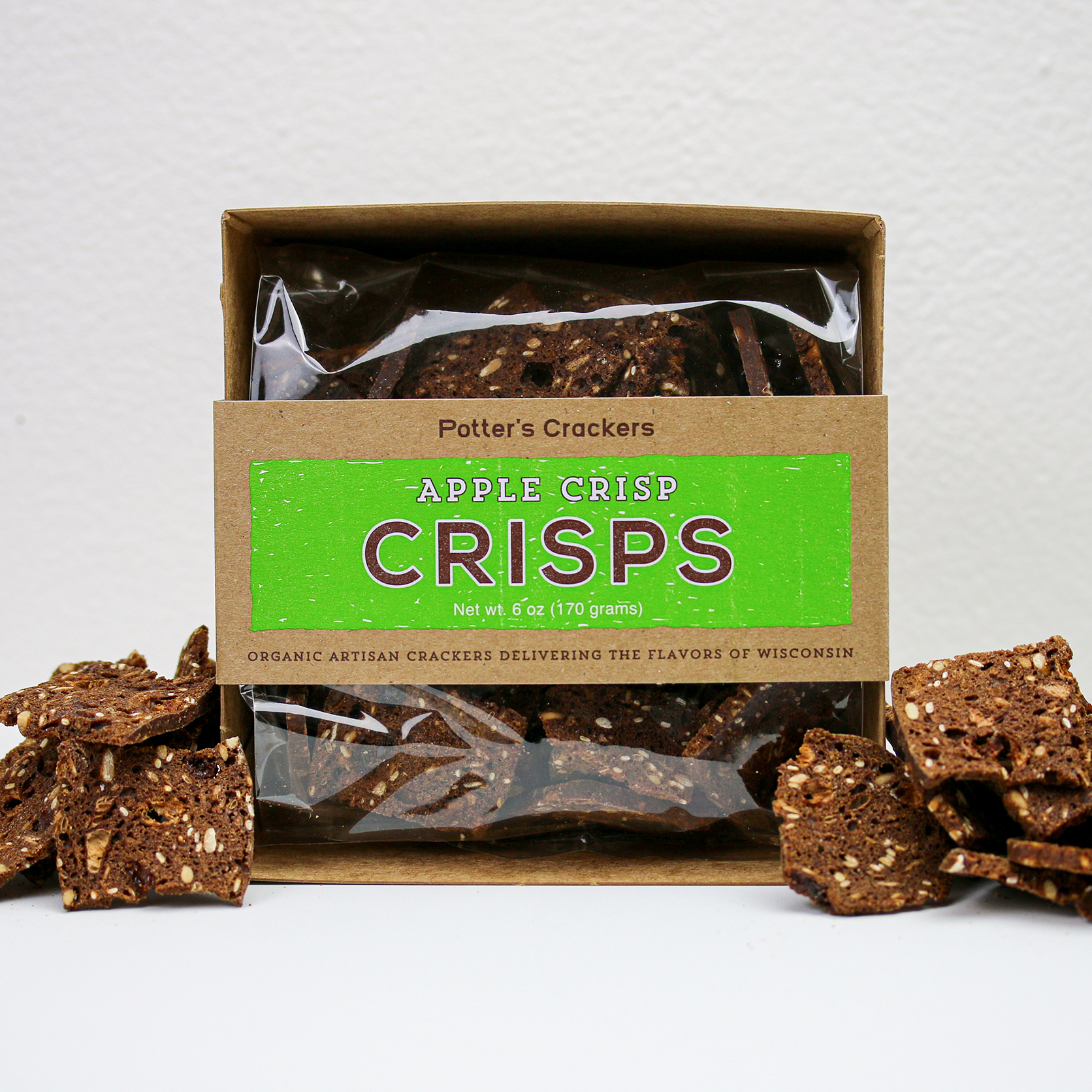 Apple Crisps Potters Crackers